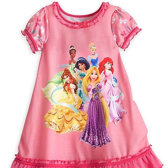 Disney Store Nightshirt Princess W/Organza Ruffle - Picture 1 of 2